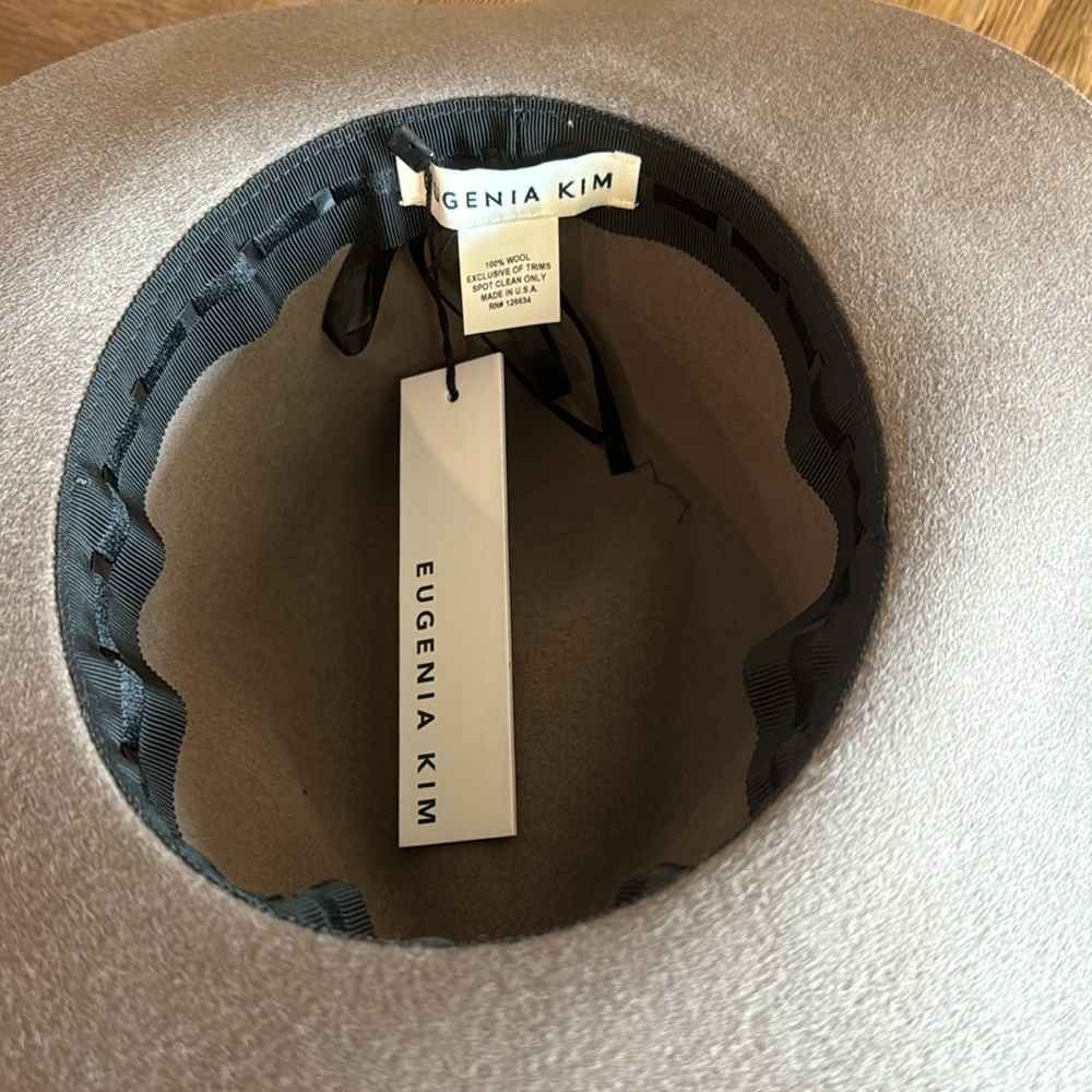 Eugenia Kim Wool Hat Gray Taupe NWT - Picture 6 of 9